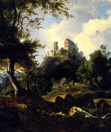 Friedrich Preller d. Ä., um 1840, Öl auf Leinwand