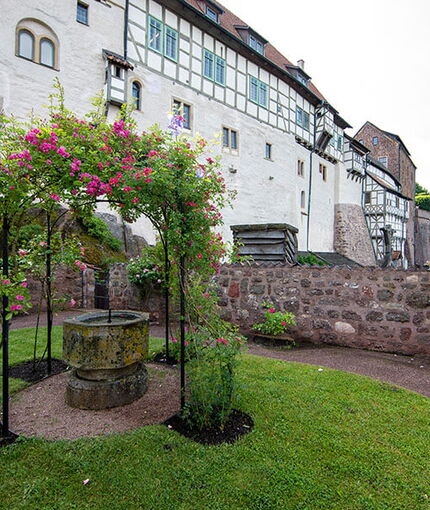 Der Minnegarten unterhalb der Wartburg