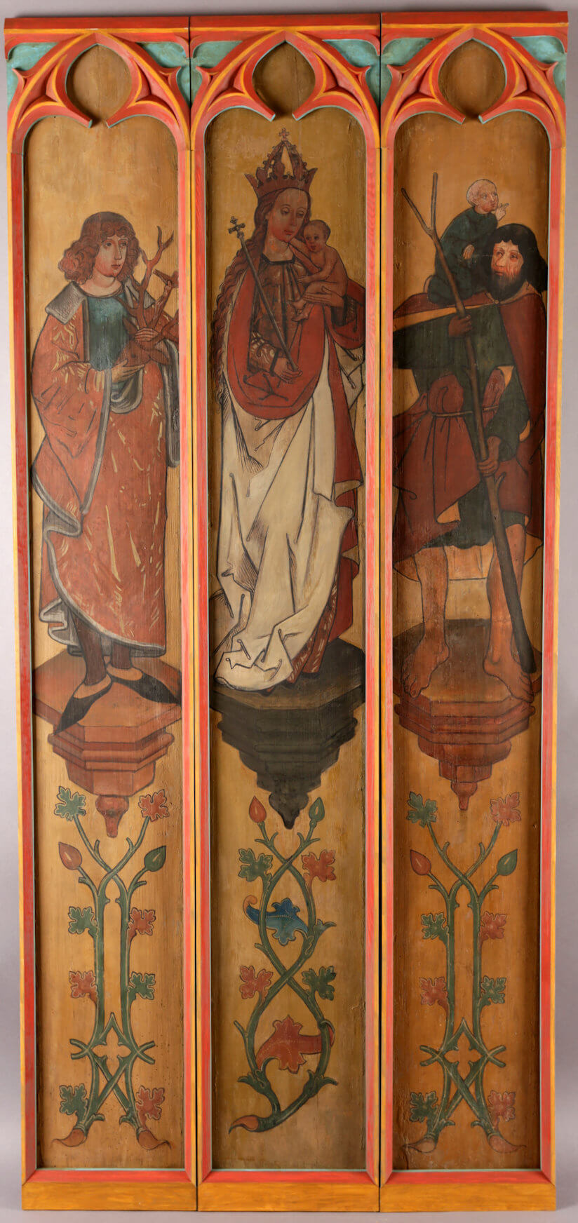 Heiliger Eustachius, Maria mit Kind, Heiliger Christopherus