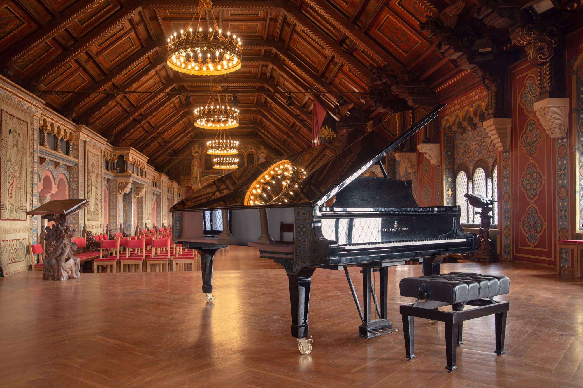 Steinway-Flügel im Festsaal der Wartburg