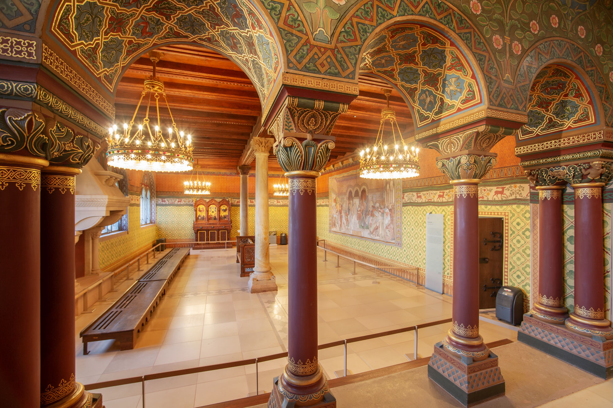 Blick in den Sängersaal auf der Wartburg