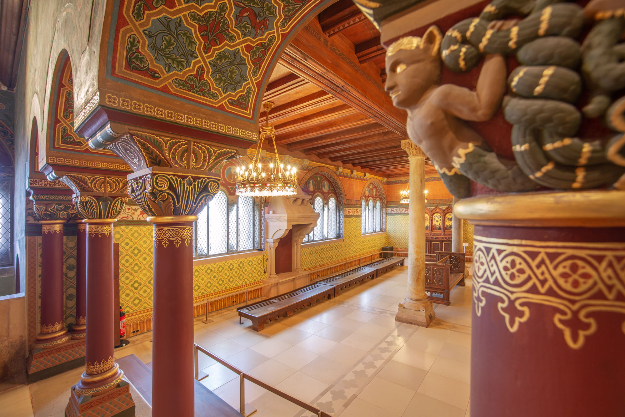 Blick in den Sängersaal auf der Wartburg