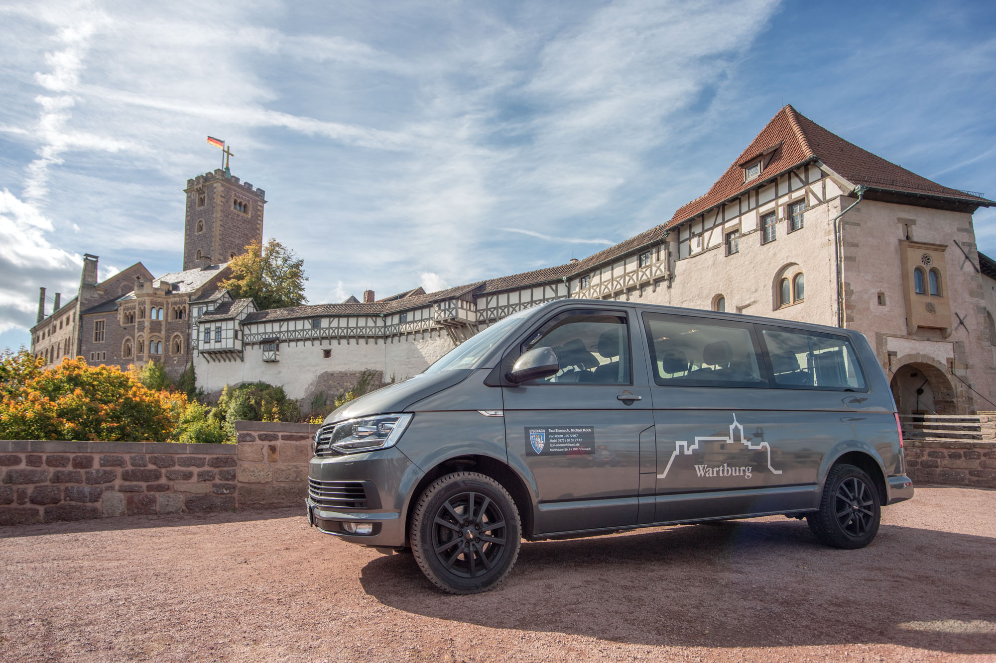 Haltestelle Wartburg Shuttle auf der Schanze